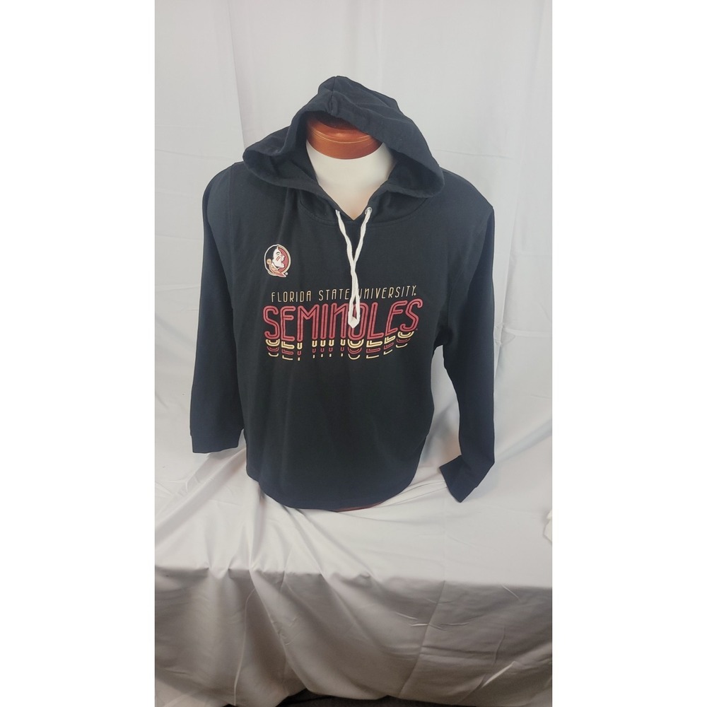 Florida State Seminole FSU Hoodie Womens 2XL Black Lightweight Knights Apparel